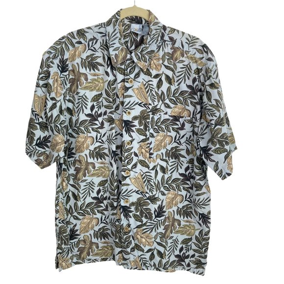 OP Sport Hawaiian Print Button Up Short Sleeve Shirt XXL - Picture 1 of 9